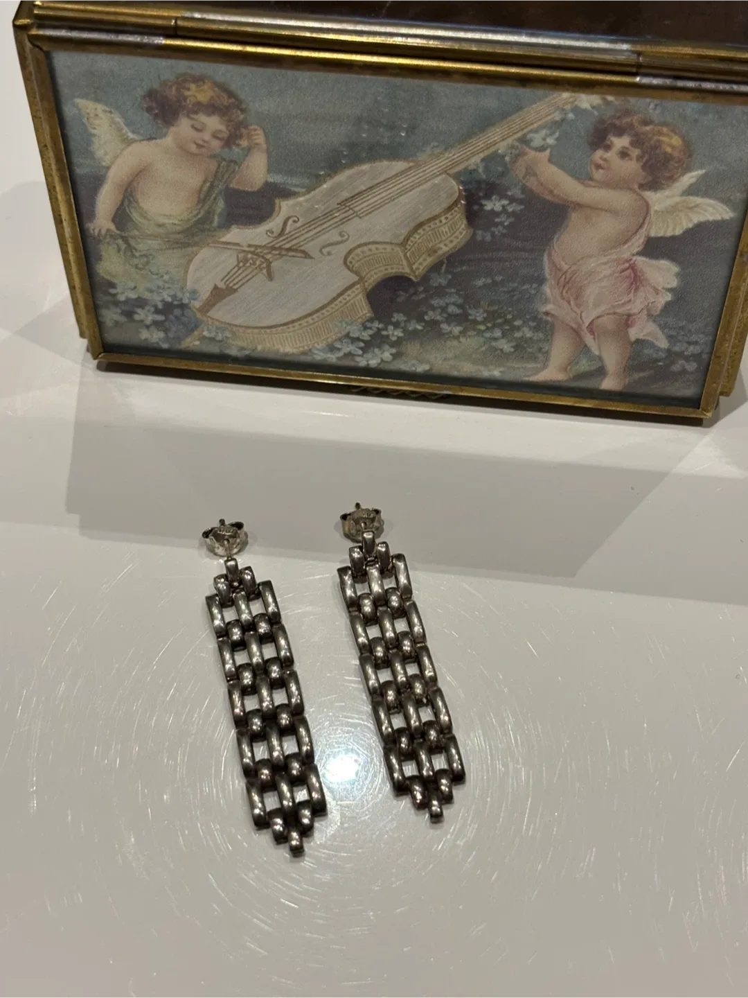 Silver Dangle Earrings thumbnail