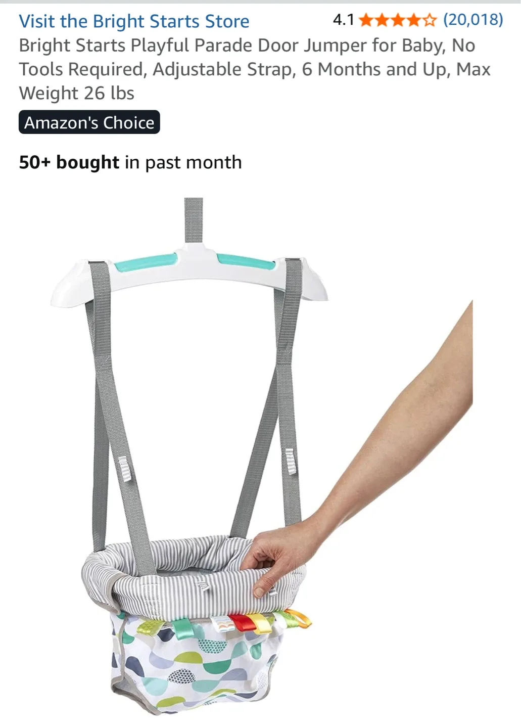 Bright Starts Playful Parade Door Jumper for Baby image indicator(6)