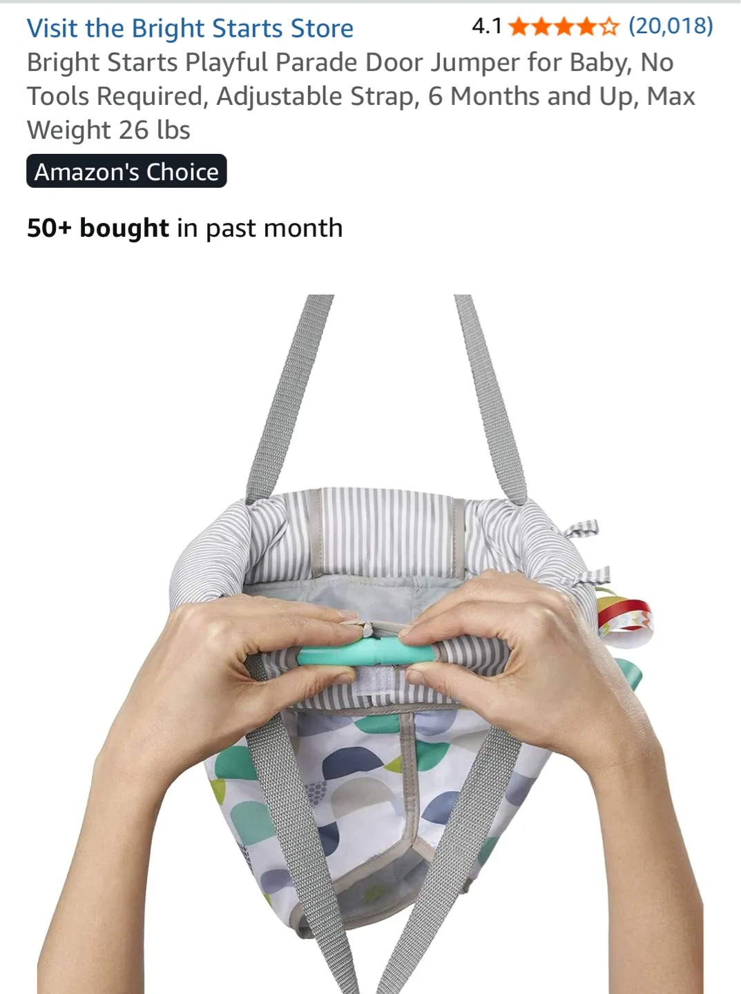 Bright Starts Playful Parade Door Jumper for Baby image indicator(7)