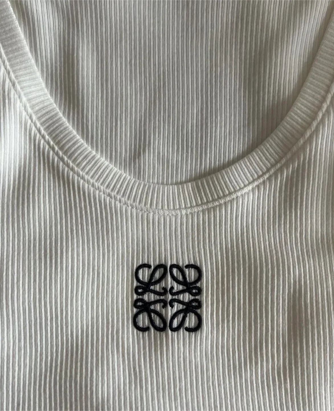 Loewe White Ribbed Tank Top image indicator(2)
