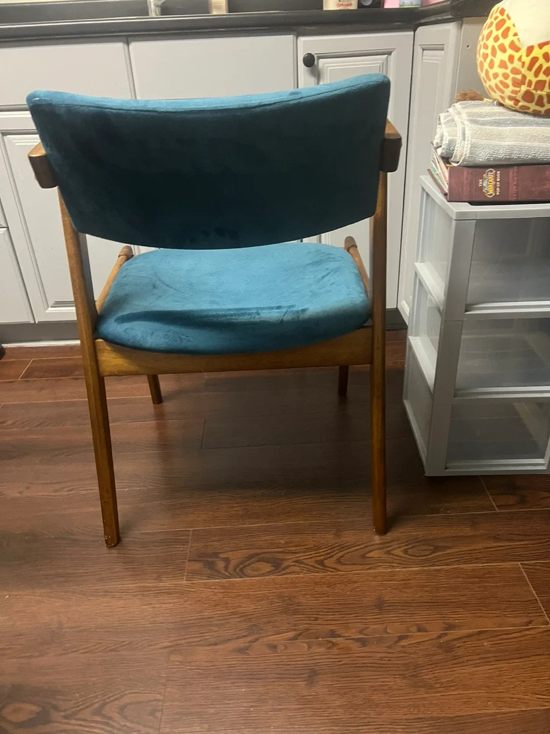 Blue Upholstered Dining Chair image indicator(3)