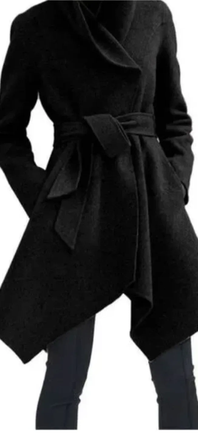 Zac Posen Black Wool Blend Coat - Size 10 image indicator(2)