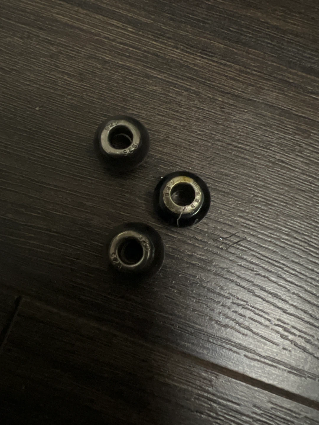 3x Silver 925 Beads