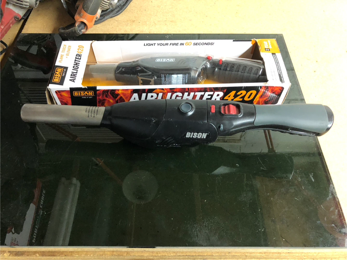 Bison AirLighter 420 Flame Torch + Blower