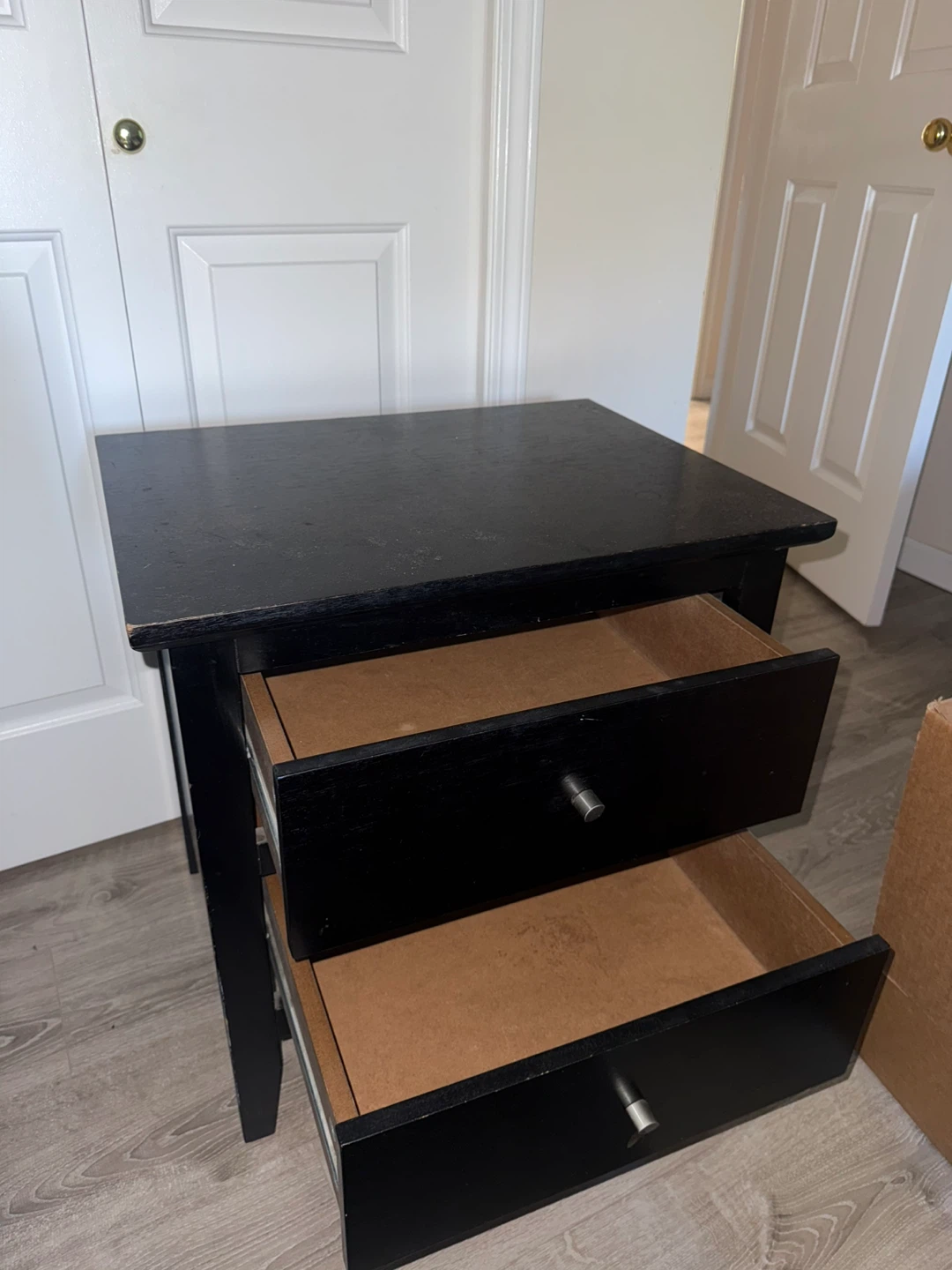 Black bed side table - photo 2