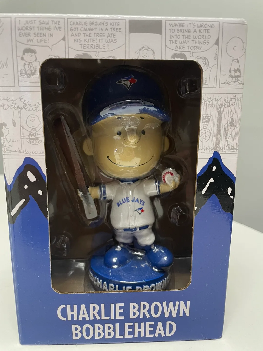 Toronto Blue Jays Charlie Brown (Peanuts) Bobblehead - BNIB image indicator(2)