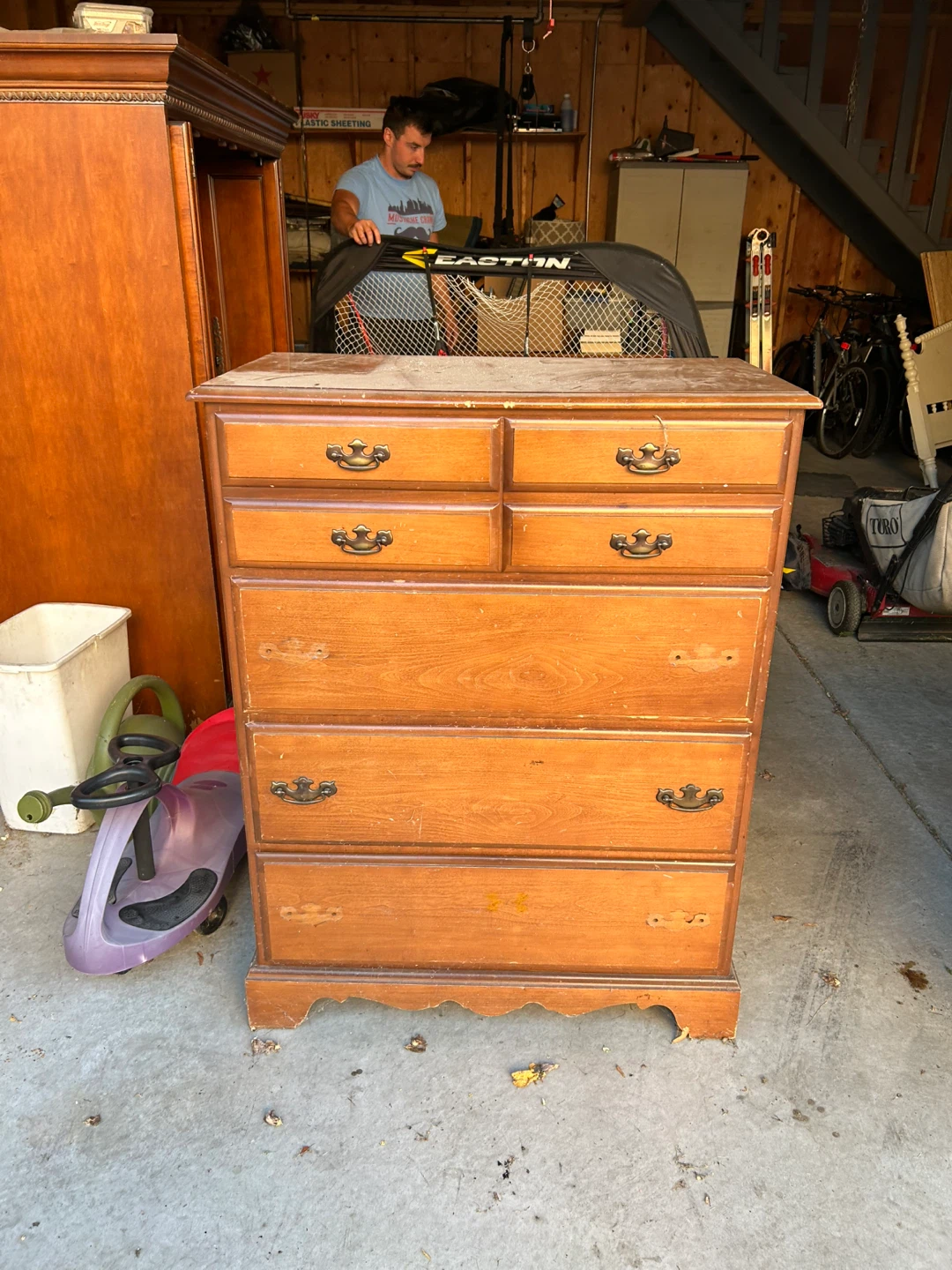Wooden 5-Drawer Dresser