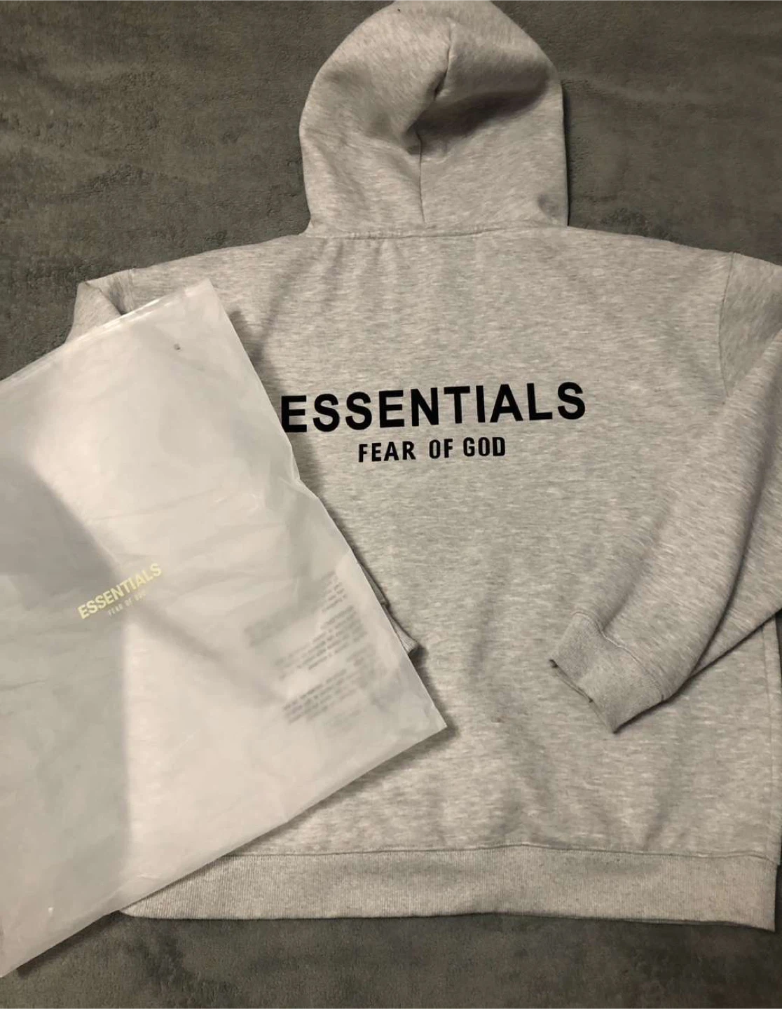 Essentials Fear of God Hoodie - Grey, Size S - photo 2