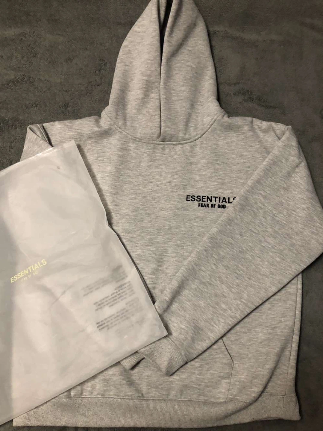 Essentials Fear of God Hoodie - Grey, Size S