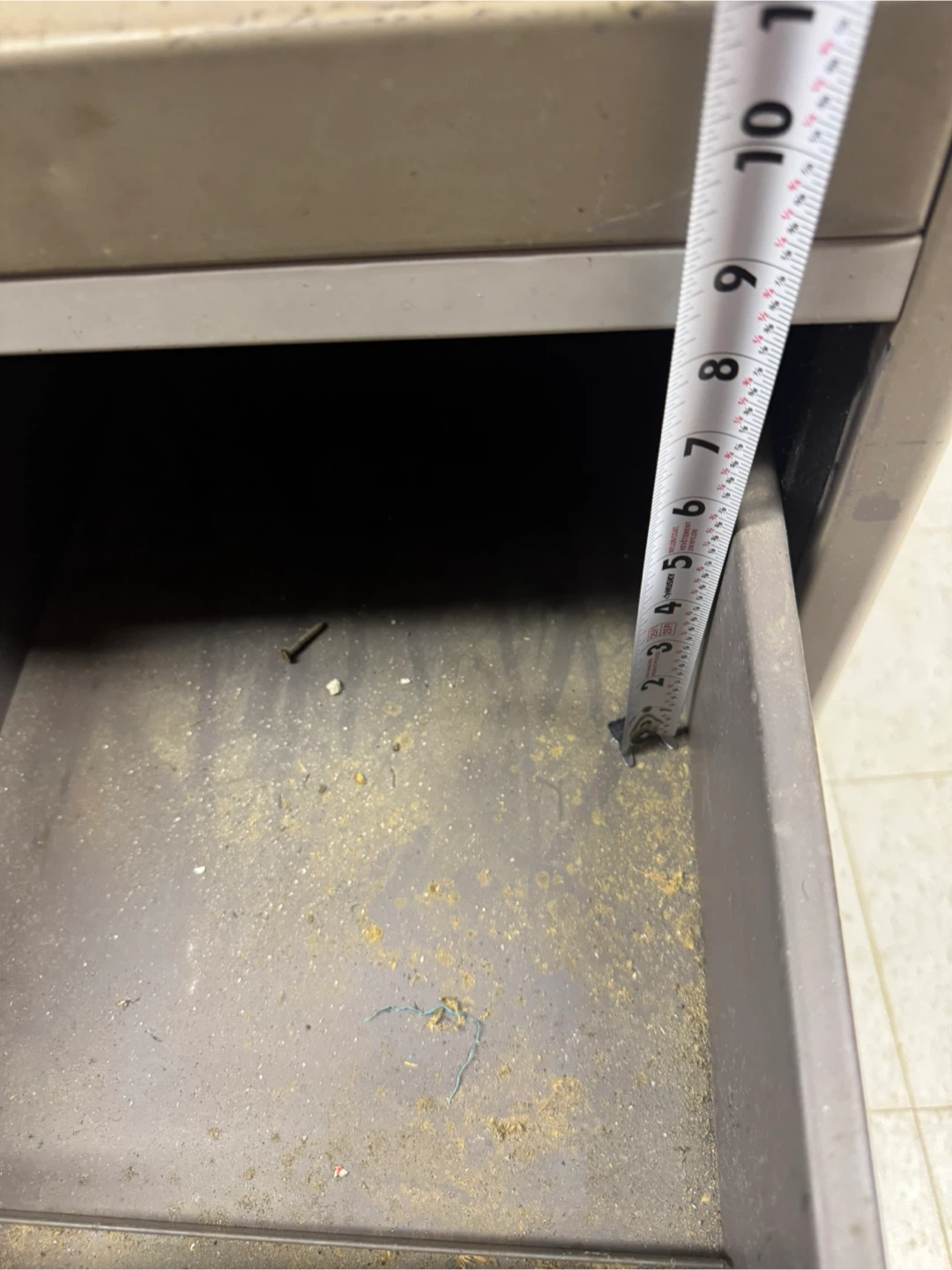 Vintage Steel Filing Cabinet - 18"x12"x33" - photo 4