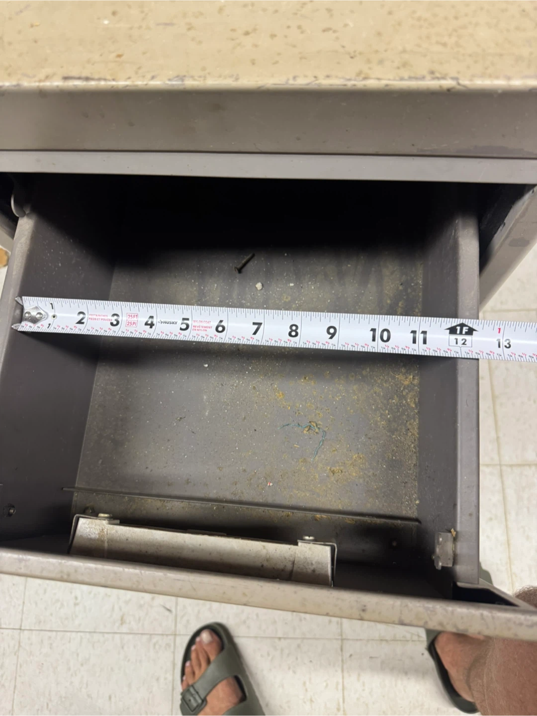 Vintage Steel Filing Cabinet - 18"x12"x33" - photo 3