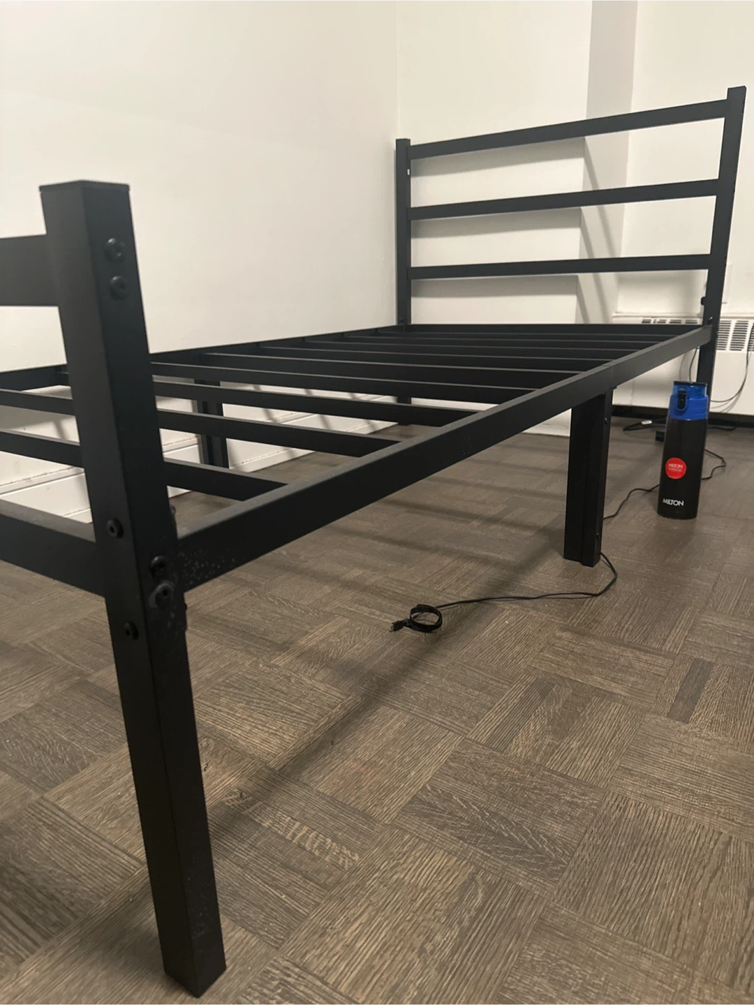 Black Metal Bed Frame - Twin Size - photo 3