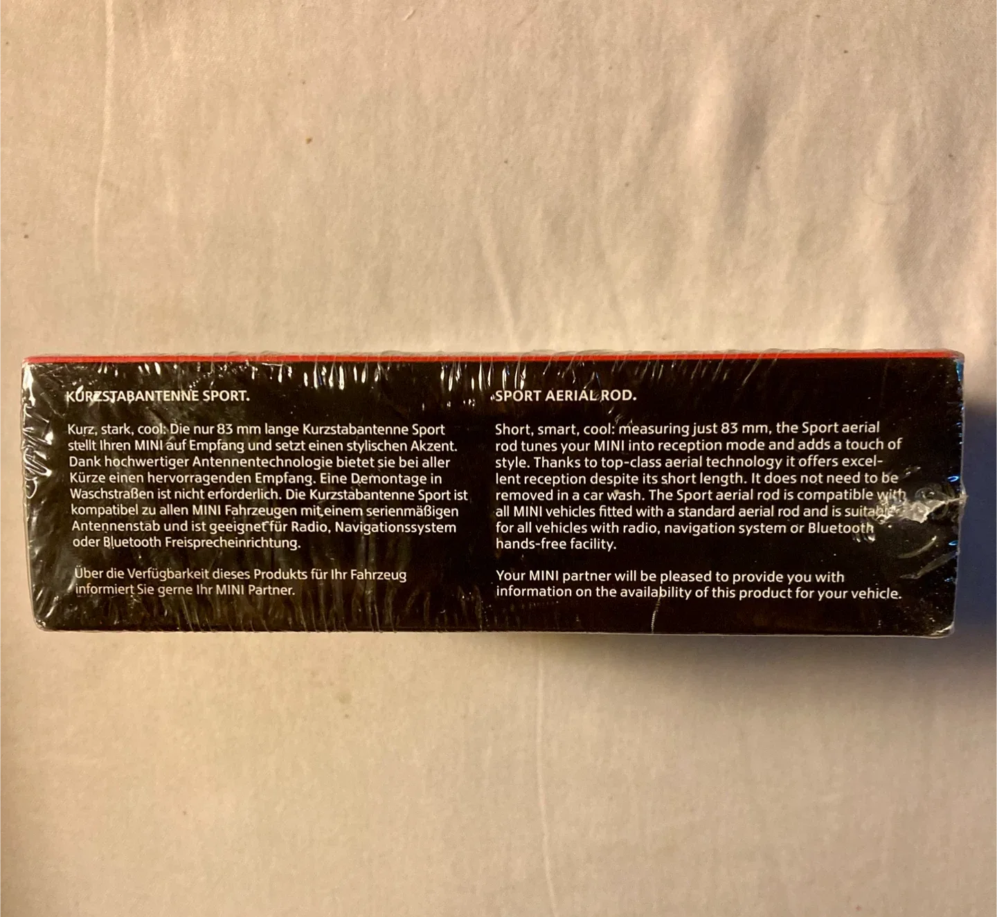 Genuine MINI Sport Shorty Antenna - New in Box image indicator(3)