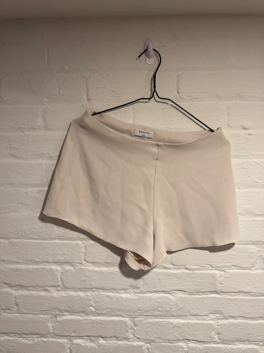 Babaton Cream Shorts - Size 4