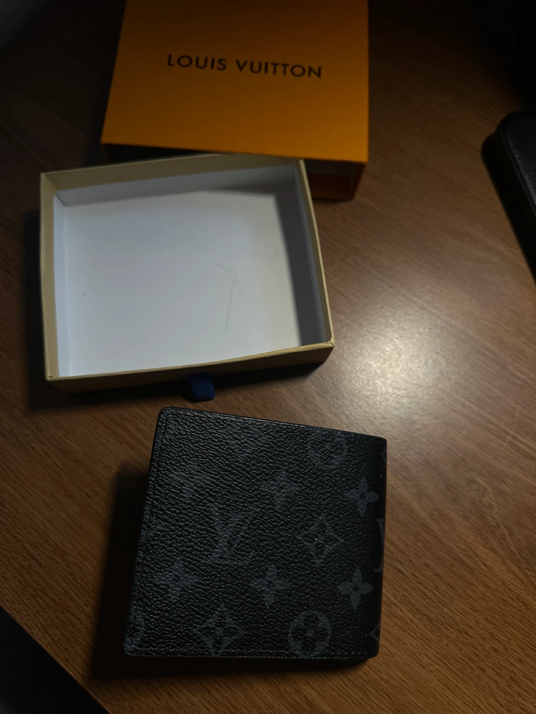 Louis Vuitton Black Monogram Wallet - Like New!