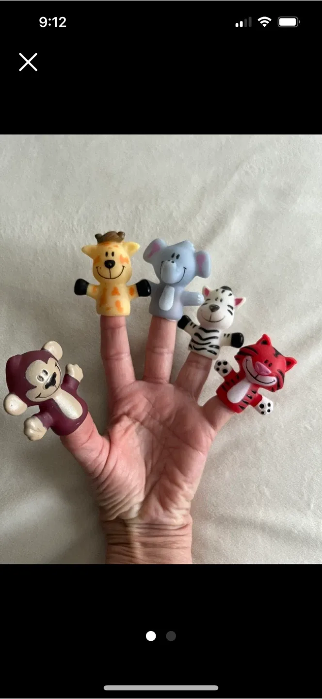 Animal Finger Puppets - Set of 5 thumbnail