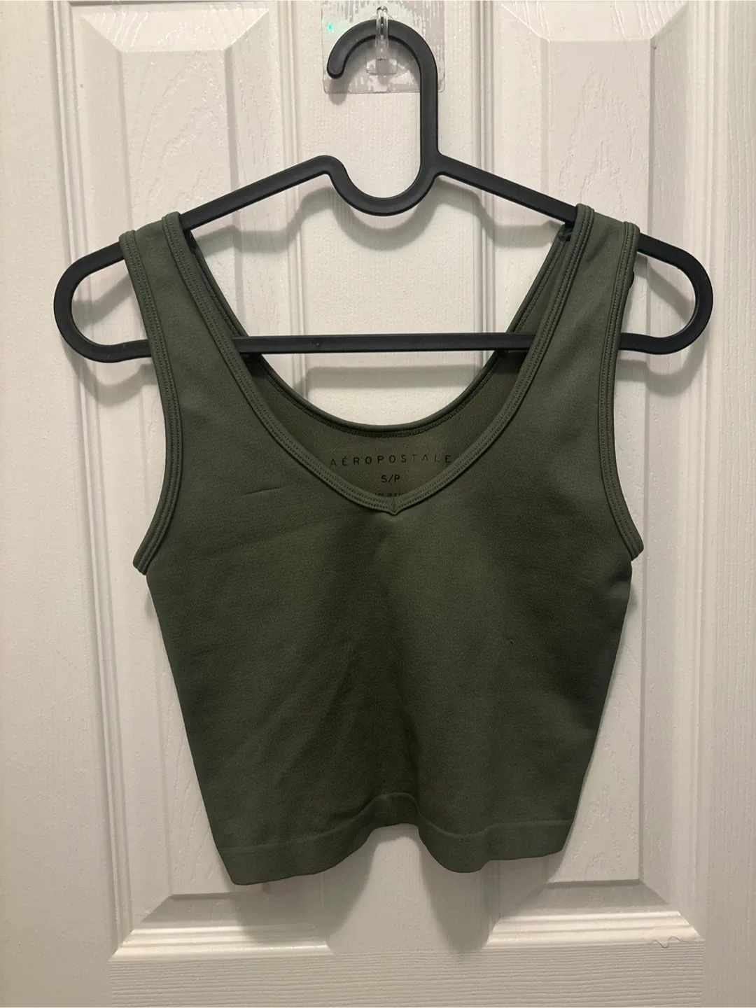 Aeropostale Olive Green Tank Top - Size S thumbnail