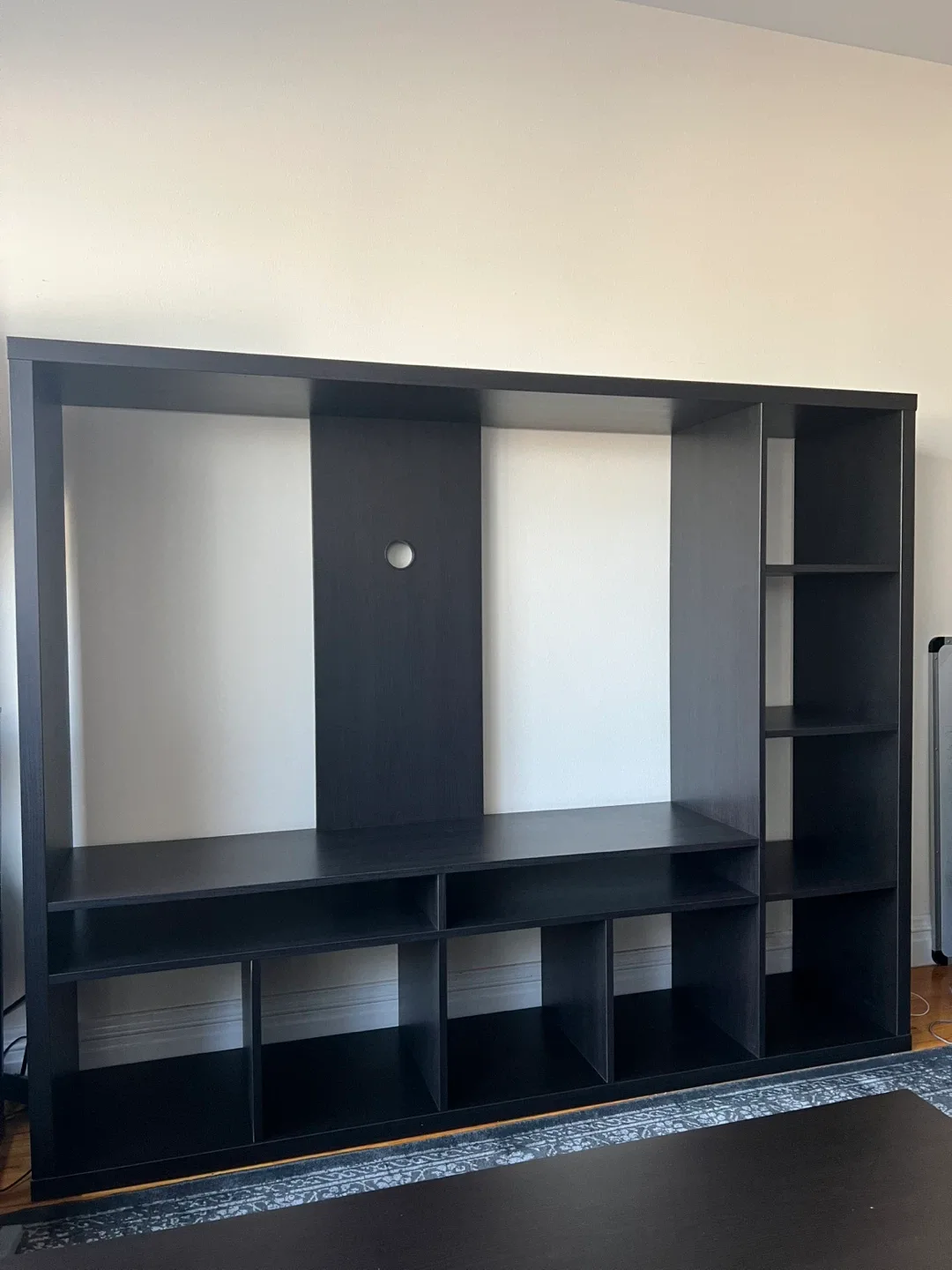 Black TV Stand / Entertainment Unit -MOVING OUT SALE ✈️ thumbnail