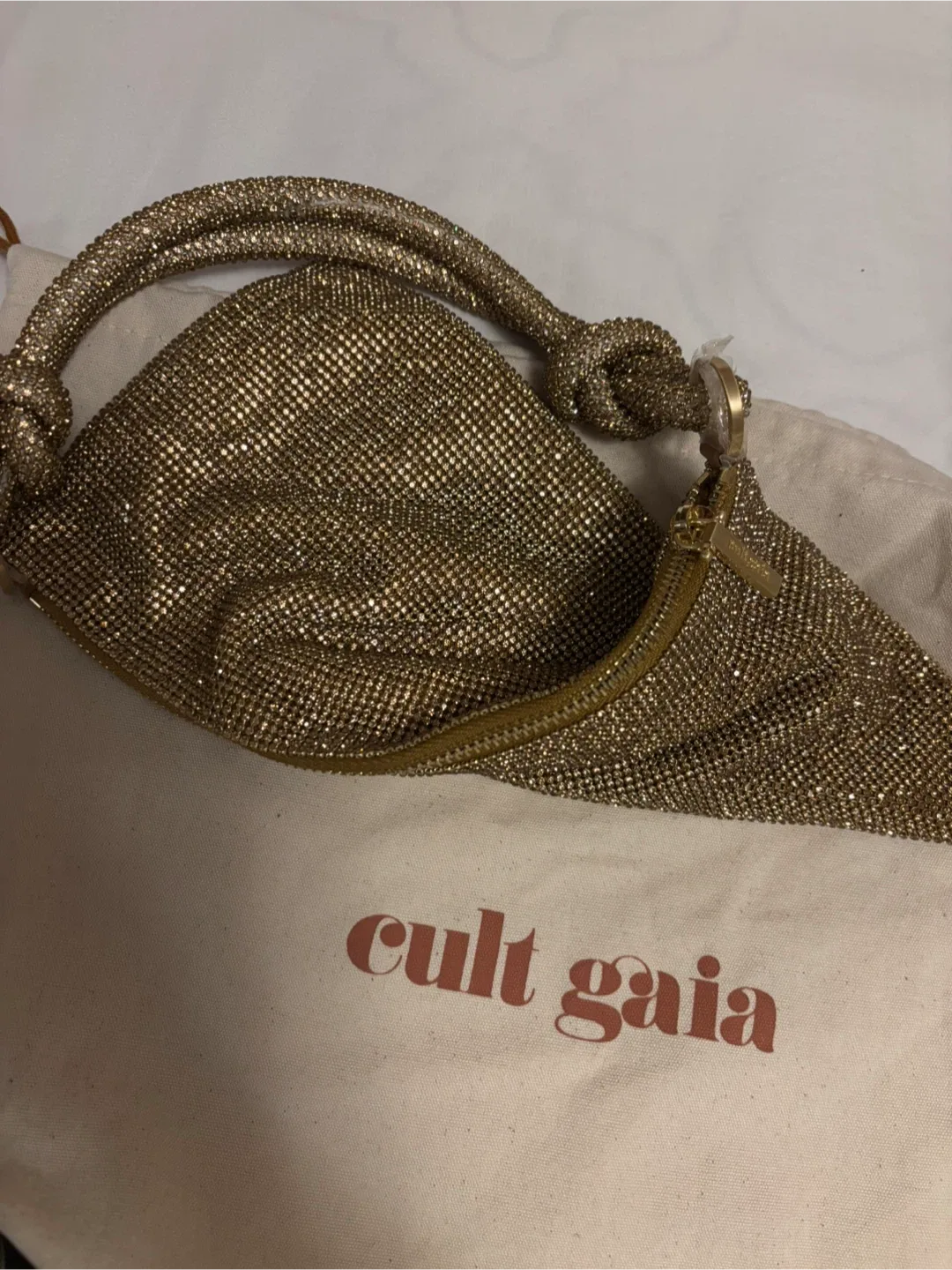 Cult Gaia Gold Rhinestone Bag image indicator(2)