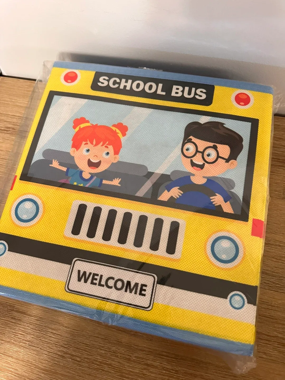 School Bus Kids Storage Bin - New! thumbnail
