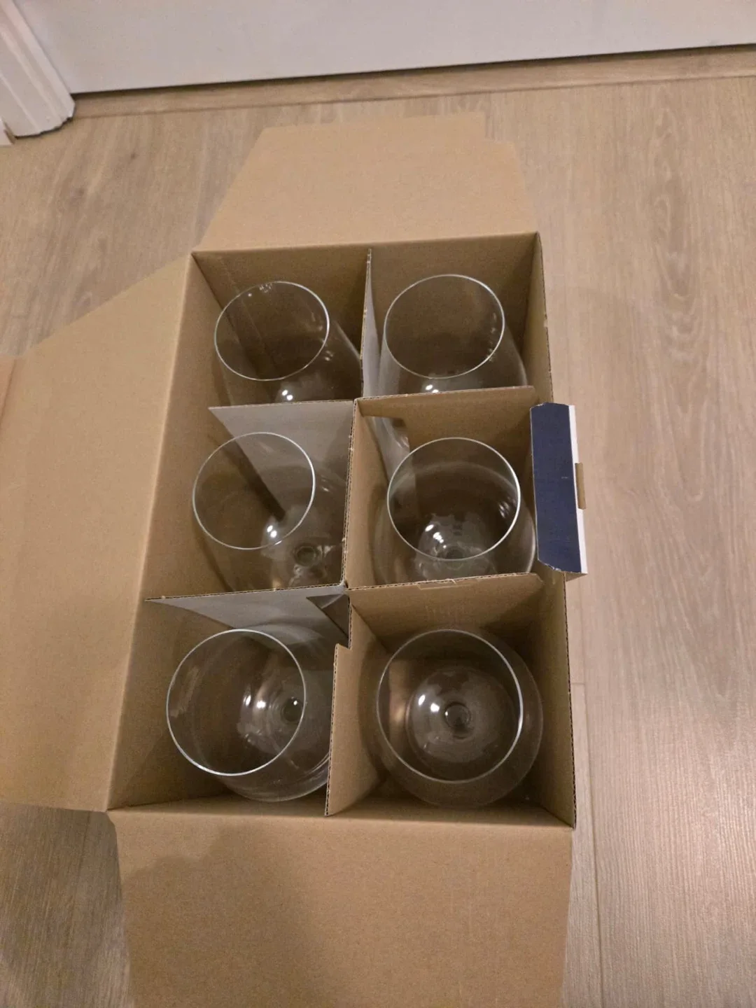 Brand new! Set of Six Crystal Bohemia Red Wine Glasses image indicator(2)