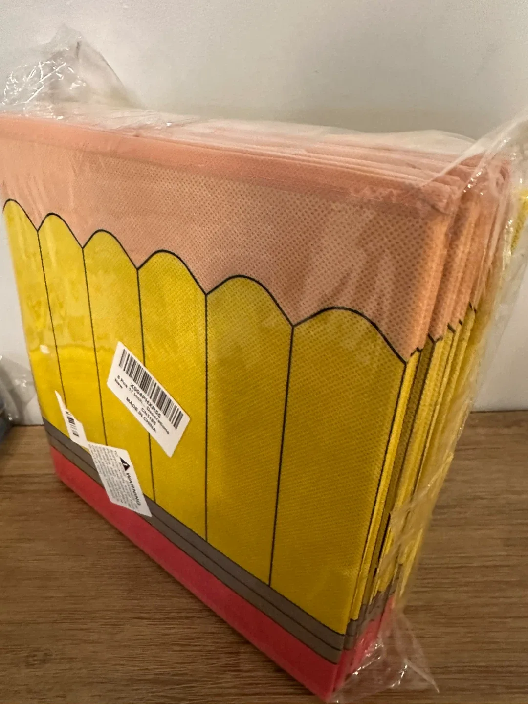 CHUNNIN 6-Piece Pencil Fabric Storage Bins - New! image indicator(4)