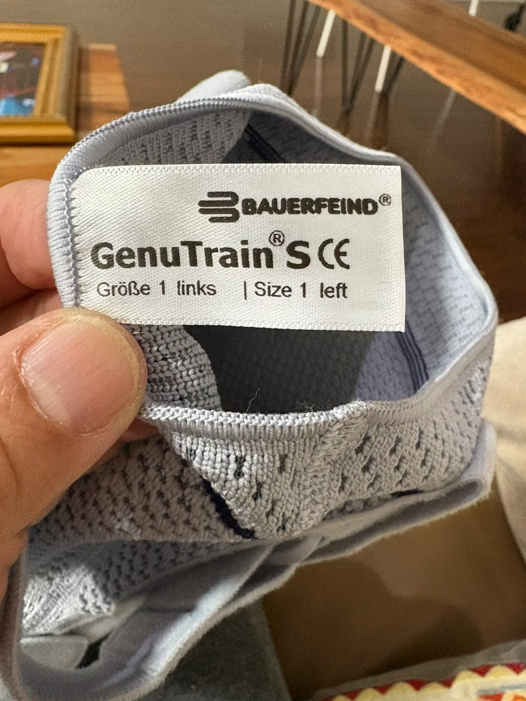 Bauerfeind GenuTrain S Knee Brace, Size 1 Left, Titan image indicator(3)