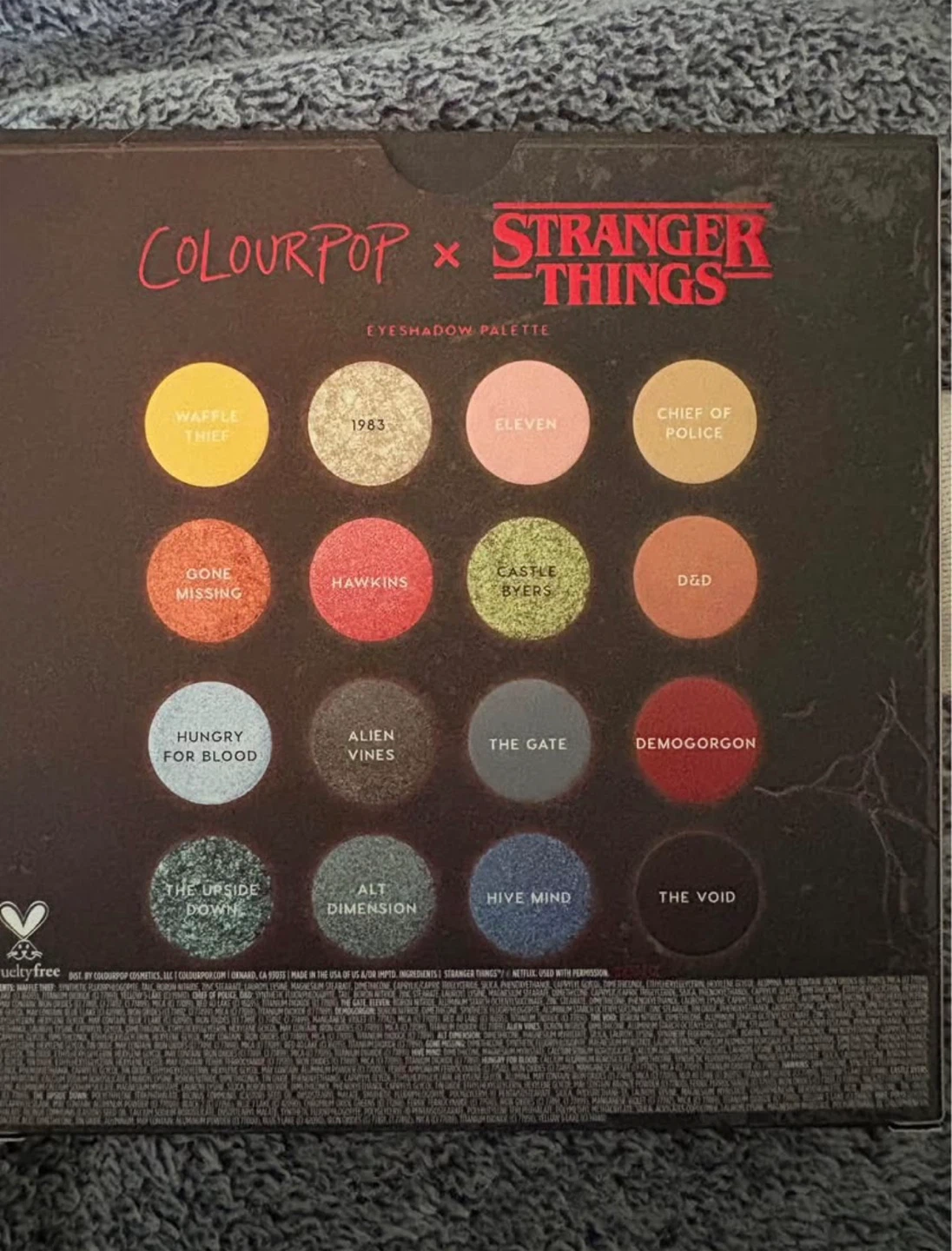 ColourPop x Stranger Things Eyeshadow Palette - photo 4
