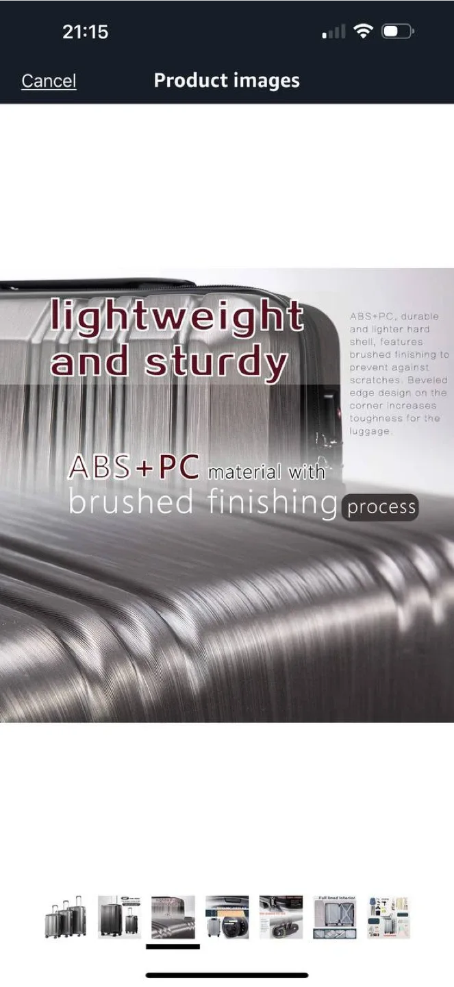 Coolife Luggage Set – 3 Piece (20”, 24”, 28”) image indicator(4)