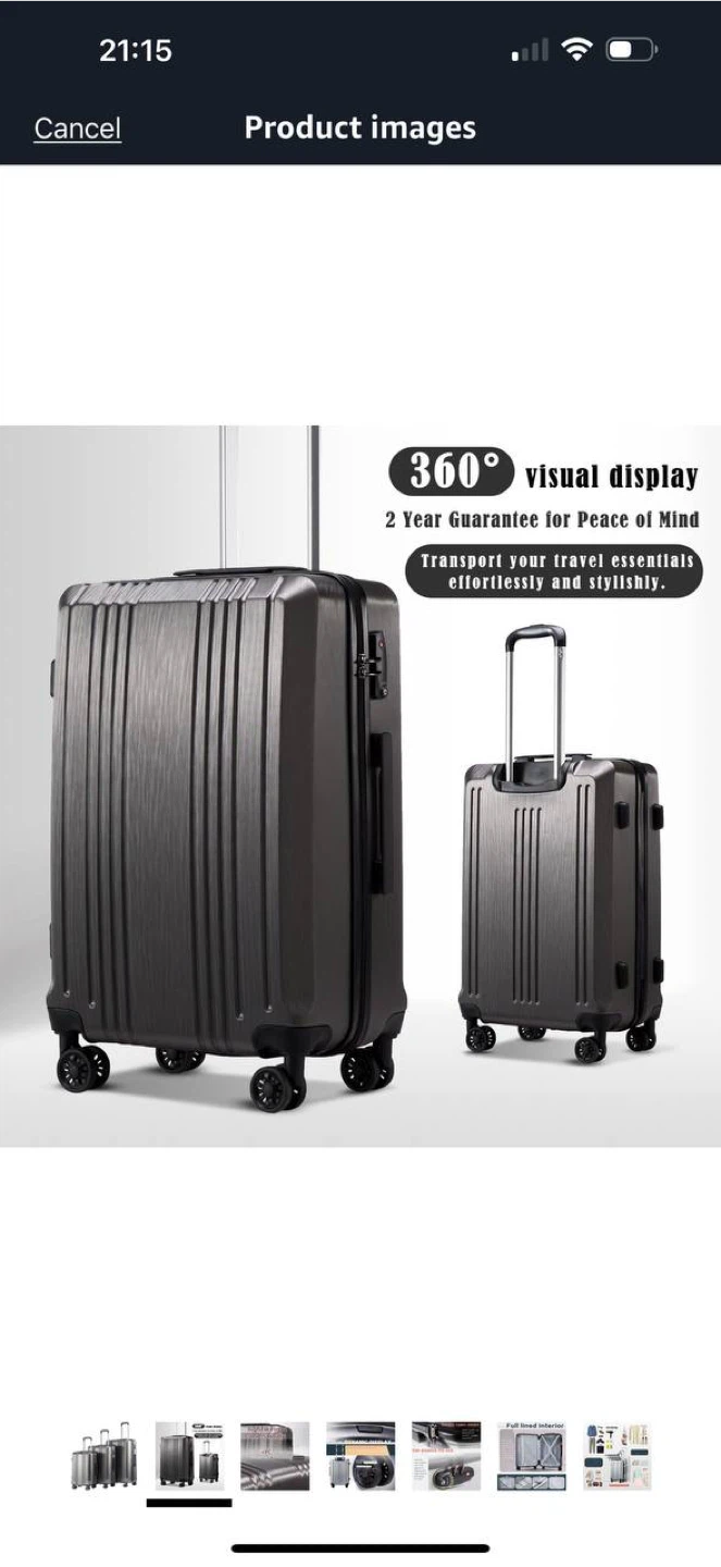 Coolife Luggage Set – 3 Piece (20”, 24”, 28”) - photo 3