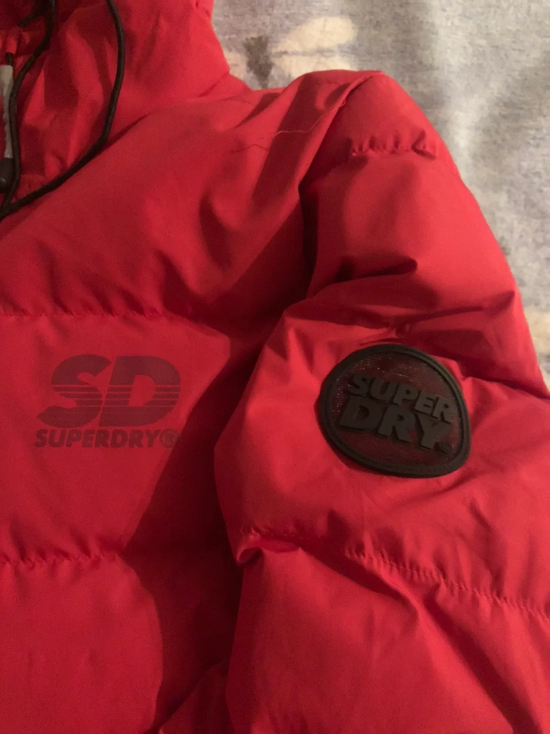 Superdry Red Puffer Jacket image indicator(3)