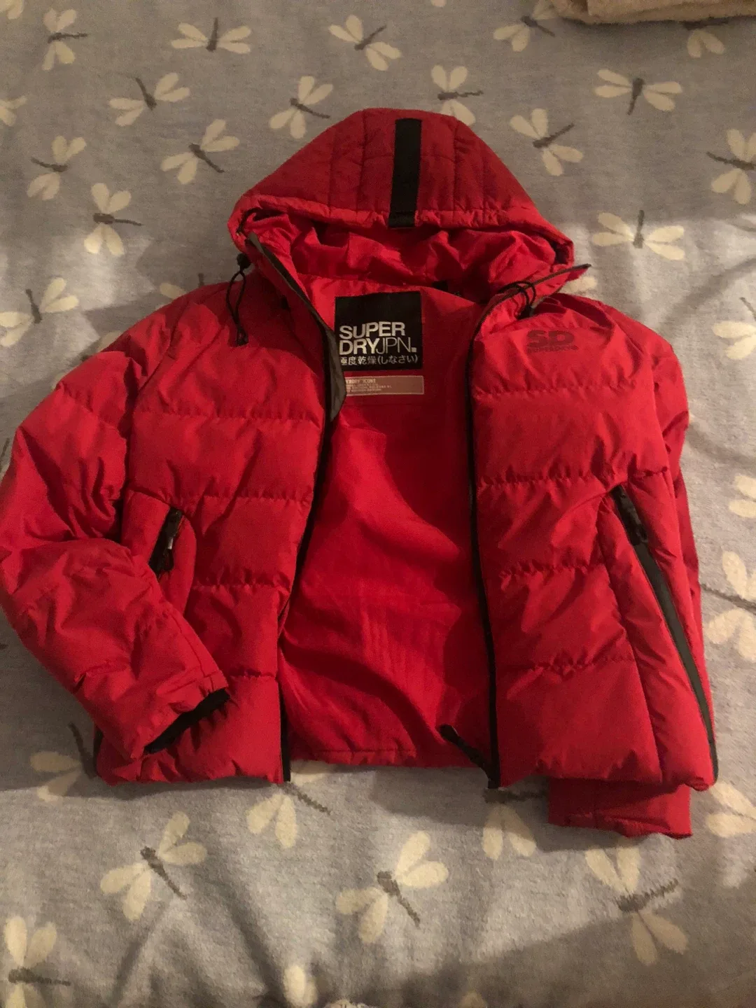 Superdry Red Puffer Jacket thumbnail
