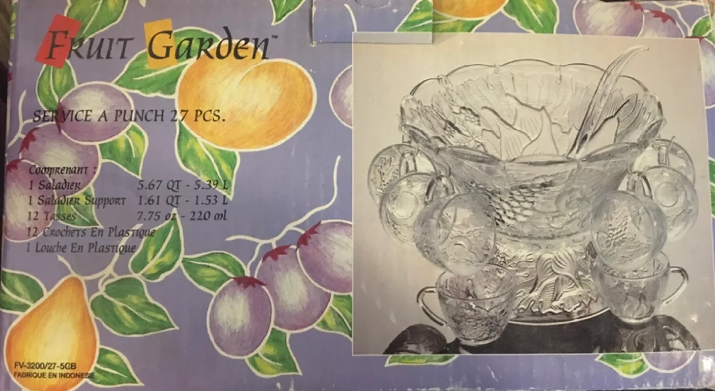 Fruit Garden 27-Piece Punch Bowl Set image indicator(2)