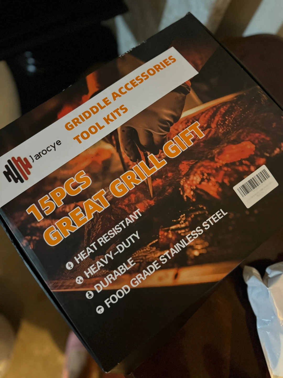 Jarocye 15PCS Great Grill Gift - Griddle Accessories Tool Kits