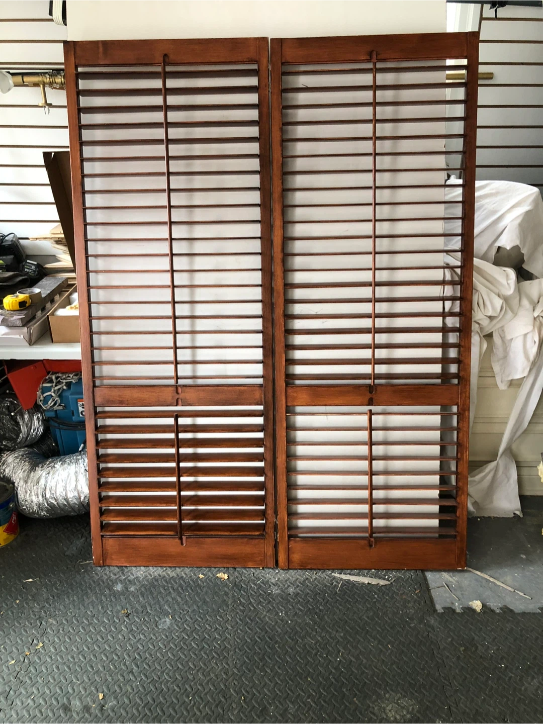 California shutters  Wooden Louvered  - Pair