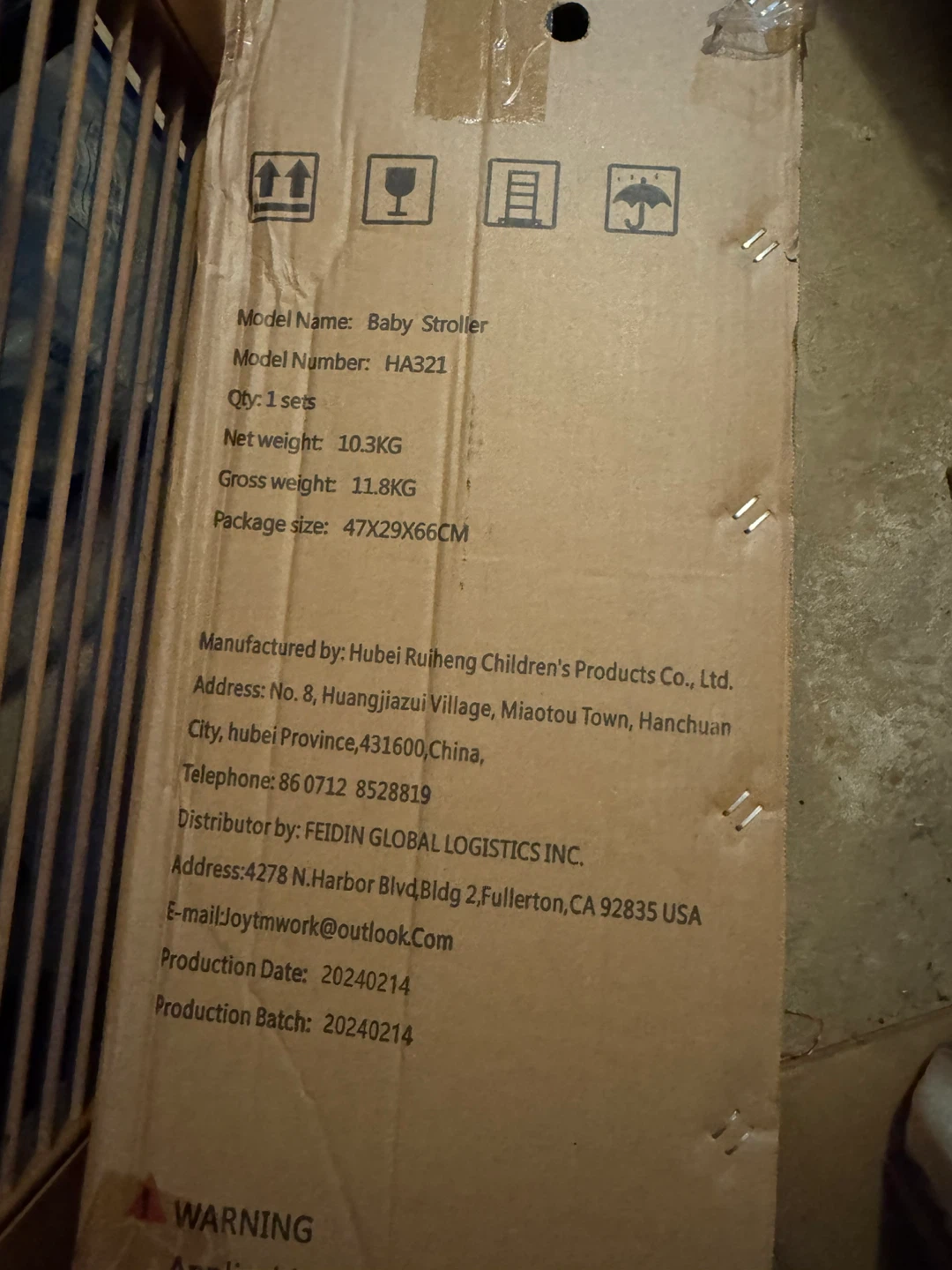 Baby Stroller Model HA321 - New in Box! - photo 2