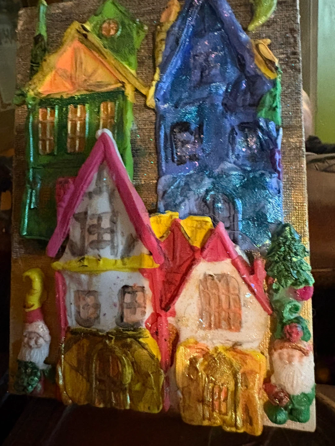 Handmade Colorful House Art - photo 4