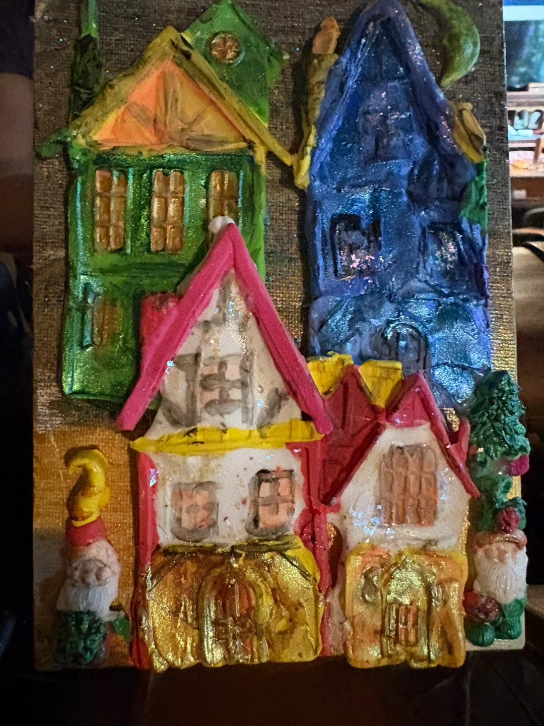 Handmade Colorful House Art - photo 2