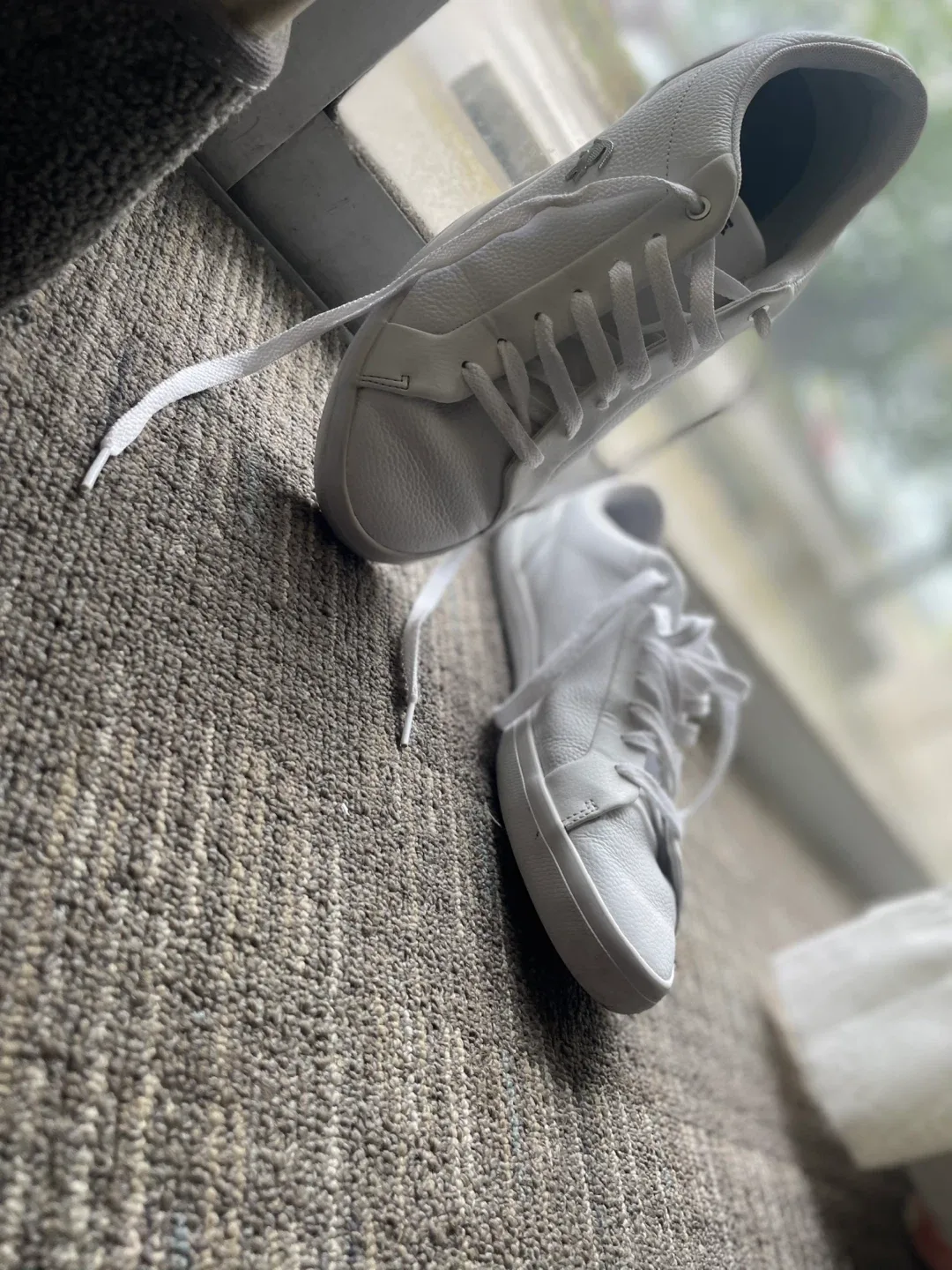 Lacoste Lerond 118 1 White Sneakers, Size 10 image indicator(4)