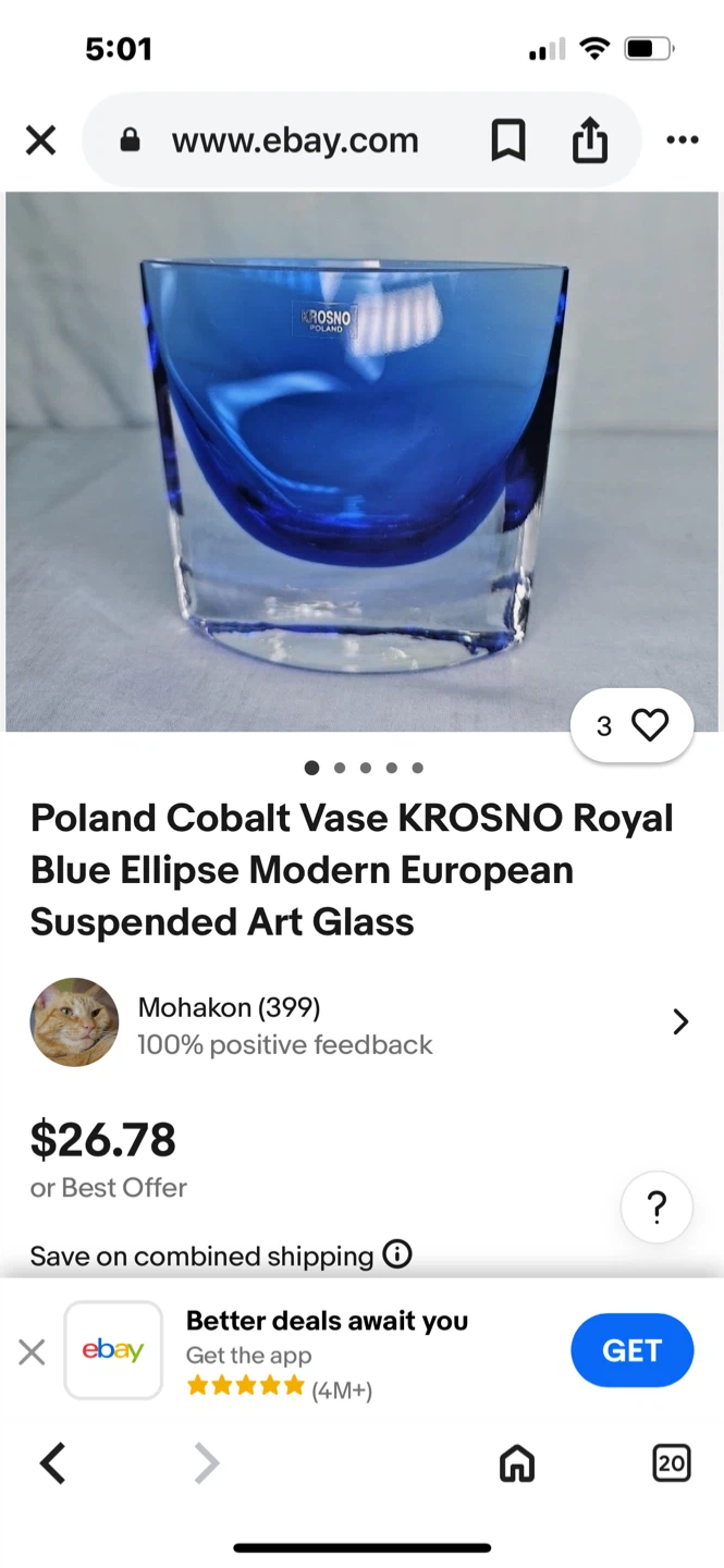 Krosno Poland Vase - photo 5