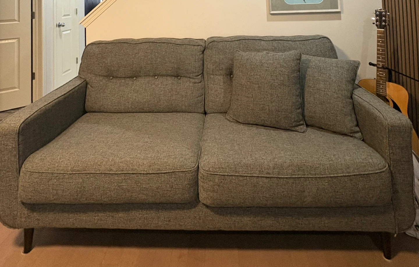 2 Grey Sofas and tables - photo 2
