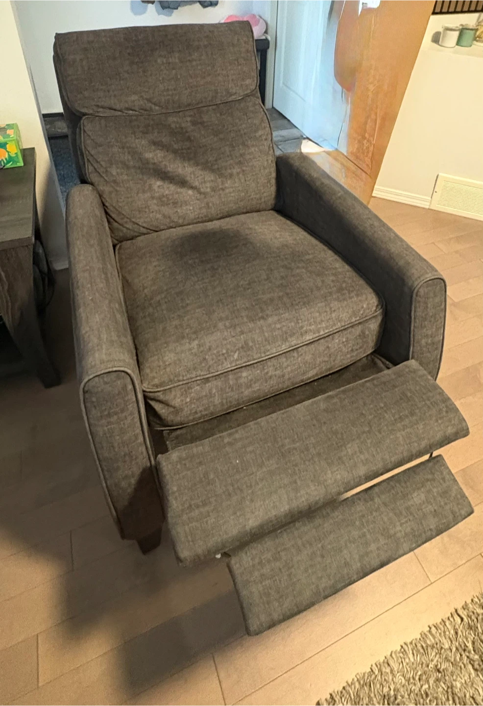 Comfortable Grey Recliner Chair