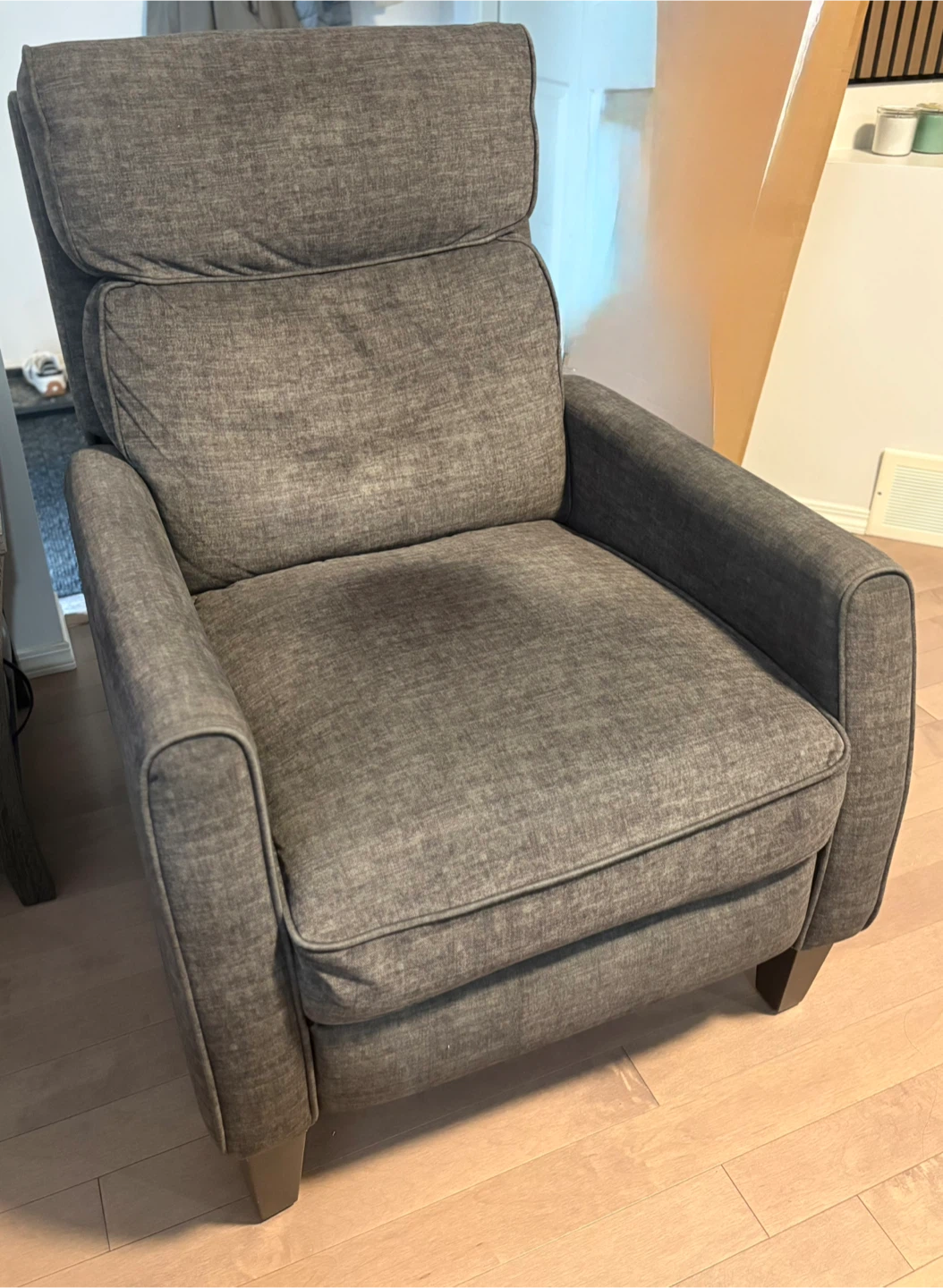 Comfortable Grey Recliner Chair - photo 2