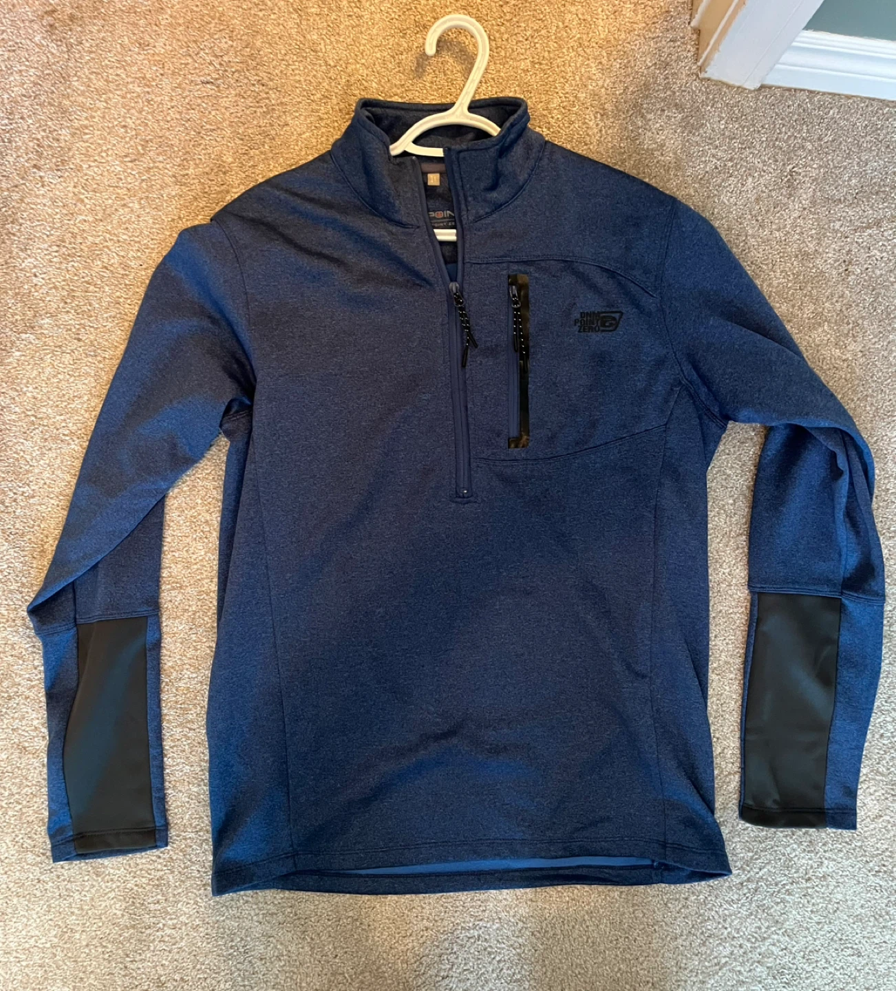Point Zero Men's Blue 1/4 Zip Pullover
