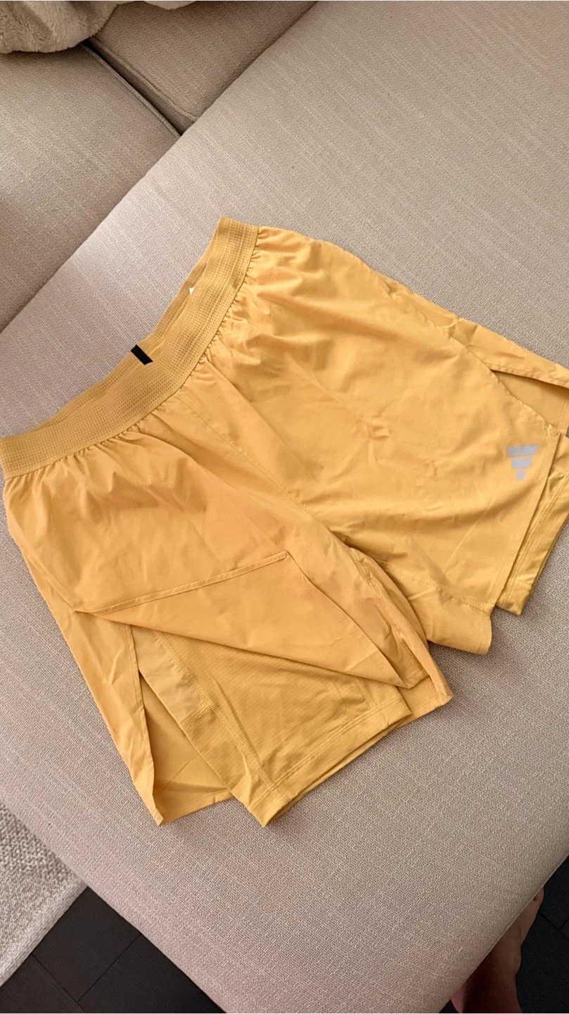 Adidas Running Shorts - Yellow - L thumbnail