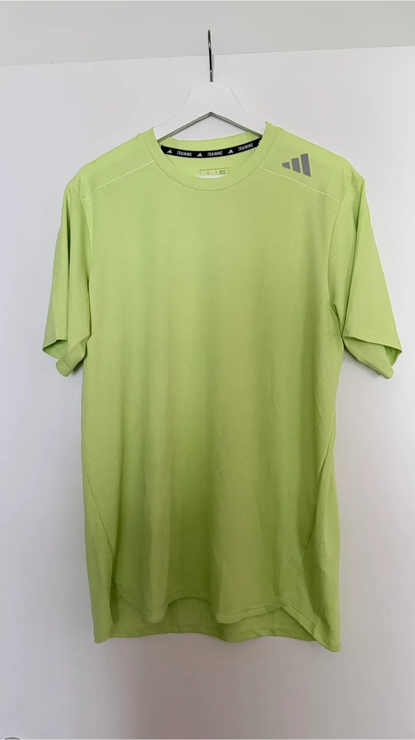 Adidas Training T-Shirt - Lime Green, Size L thumbnail