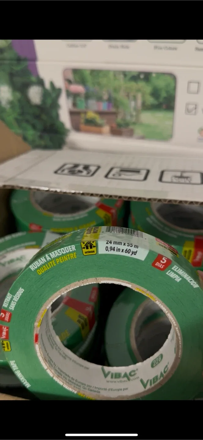 Vibac Green Masking Tape 24mm x 55m image indicator(2)