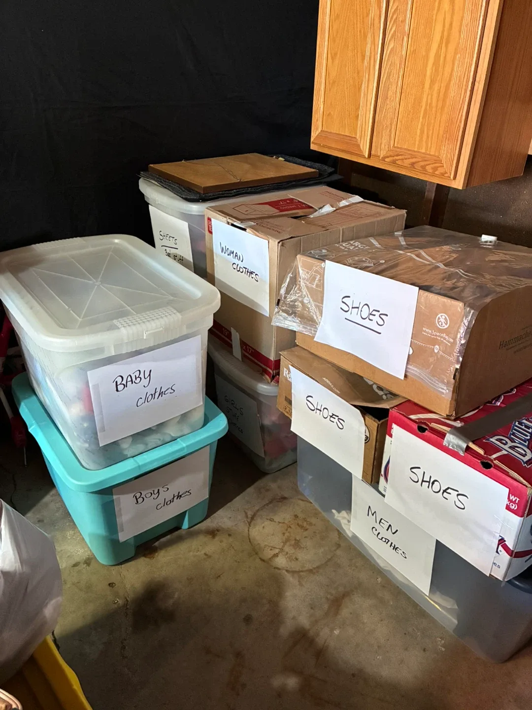 Boxes & Bins of Clothes & Shoes thumbnail