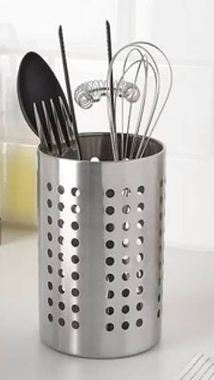 A Pair of IKEA Stainless Steel Utensil Holders image indicator(4)