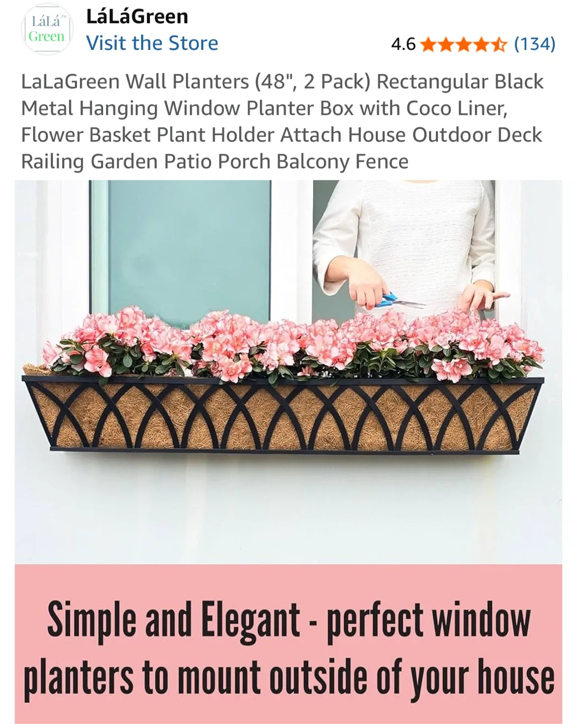 LáLáGreen 48" Wall Planters (2 Pack) image indicator(3)